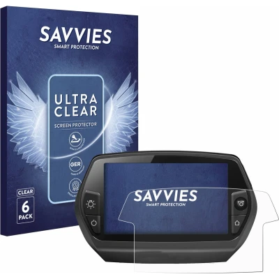 Afbeelding van Savvies (6 Stuks) Schermbeschermer voor Bosch Nyon 2014 Screen Protector Ultra Transparant