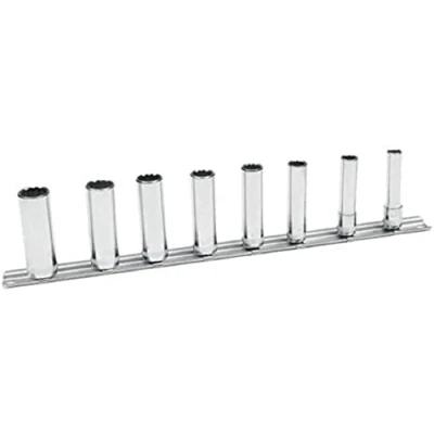 Afbeelding van Bahco 1/4&quot; dorp diep set op rail 6708DMB