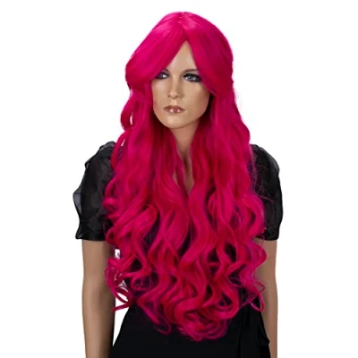 Afbeelding van CAISHA 80cm Pruik Volumineus Lang Haar Cosplay Theatershow Roze CP14