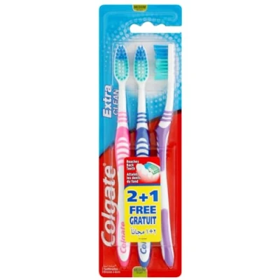Afbeelding van Colgate Extra Clean Medium Tandenborstels 3 pz