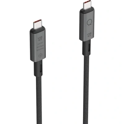 Afbeelding van LINQ Connects USB4 Pro USB C naar Kabel Geschikt voor 40Gbps en 100W Power Delivery 30cm Hoogwaardige