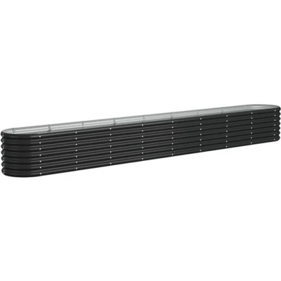 Afbeelding van Plantenbak 332x40x36 cm gepoedercoat staal antracietkleurig