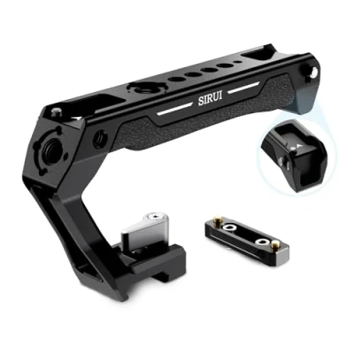 Afbeelding van SIRUI Top handvat met NATO rail, lichte siliconen handgreep Handle voor camerakaai, universele koude schoenen, 1/4 inch schroefdraad en 3/8 Arri opnameschroefdraad, SC TH