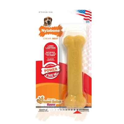 Afbeelding van Nylabone Dura Chew Peanutbutter Voor Harde Bijters Hypoallergeen TOT 16 KG 13,5X4X1,5 CM (340204)