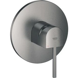 Afbeelding van Grohe plus inbouwmengkraan opbouwdeel douche eengreeps keramische schijven hard graphite geborsteld 24059al3