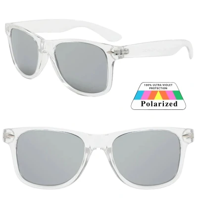 Afbeelding van Fako Sunglasses® Zonnebril Classic Polarised Polariserend Gepolariseerd Polarized Heren Dames Transparant Zilver