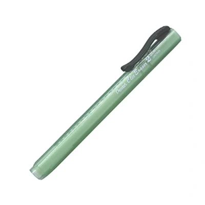 Afbeelding van Pentel ZE11T D&quot;ClicEraser 2&quot; gumpen, navulbaar met ZER 2, behuizing semi transparant groen, 1 stuk