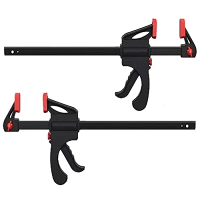 Afbeelding van KAHEIGN 2 Stks Quick Grip Klemmen, 6 &quot;Ratchet Bar Klemmen Een Hand Release Klem Gereedschap voor Hout Snelle Gemakkelijk