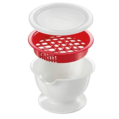 Afbeelding van Tescoma 420643 Presto Granaatappel ontpitter met sapvanger, wit/rood