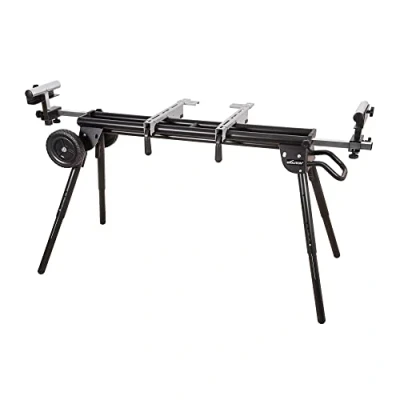 Afbeelding van Evolution Power Tools Verstekzaagstandaard Plus Compacte inklapbare standaard met uitschuifbare armen, universeel, past op Evolution, Makita, DeWalt, Bosch, Ryobi, Einhell en Metabo