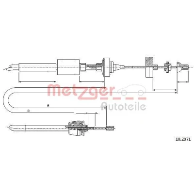 Afbeelding van Koppelingkabel METZGER 10.2971