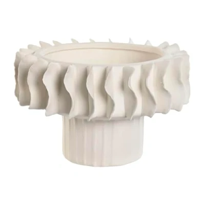 Afbeelding van Middenstuk Home ESPRIT Wit Golven Modern 22 x 14 cm