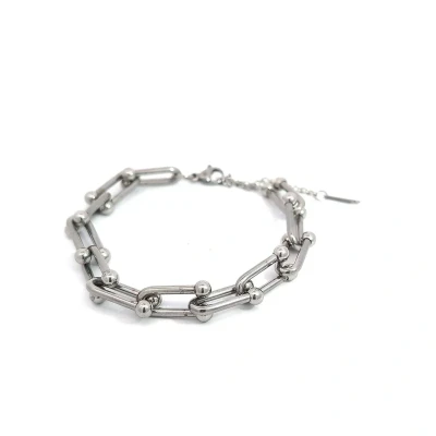 Afbeelding van Zilveren armband met schakels