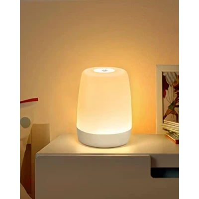 Afbeelding van FOMYHEARD nachtlampje voor kinderen, slaapkamer, woonkamer, led, touchscreen, dimbaar, met warme modus en 256 RGB kleuren, verandering, USB, oplaadbaar, volwassenen, timer