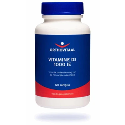 Afbeelding van Orthovitaal Vitamine D3 1000 IE Softgels