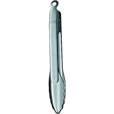 Afbeelding van Rösle Gourmettang, keukentang met gepatenteerd sluitsysteem voor grillen, koken en serveren, 23 cm, roestvrij staal 18/10, vaatwasmachinebestendig