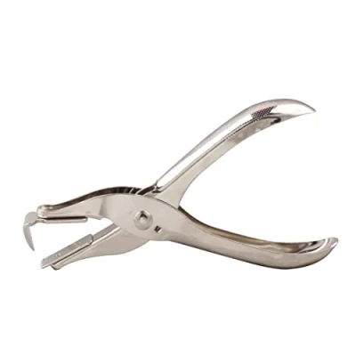 Afbeelding van OFFICER PRODUCTS 18067811 19 professionele nietmachine van metaal/schaarverwijderaar/nietjesverwijderaar/kleur: zilver