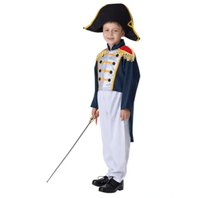 Afbeelding van Dress Up American Historisch Colonial General Costume Set For Kids