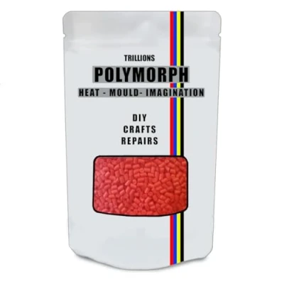 Afbeelding van Handvormbaar Rood Polymorf 100g Thermoplastisch Onbeperkt gebruik Ambachten, DIY Reparaties, Modelleren, Prototypes