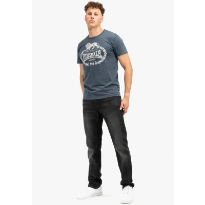 Afbeelding van Lonsdale Ollie Tshirt print, Heren, Maat: XL, Marl navy ecru