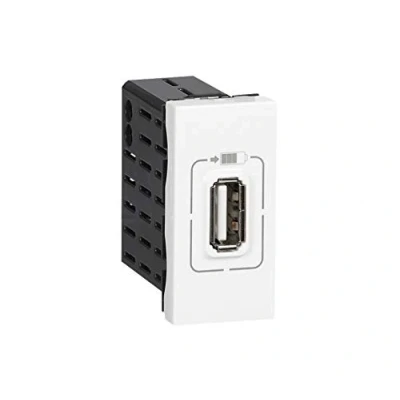 Afbeelding van Legrand mosaic usb lader 5v 1100ma 1 module 077591