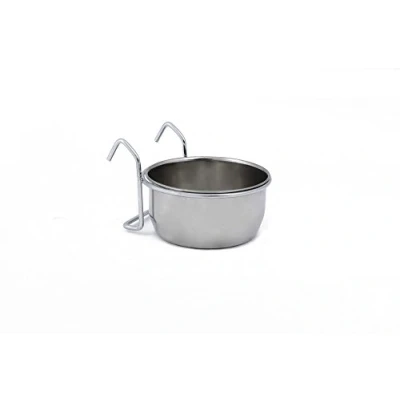 Afbeelding van BZ hondenvoerbak Coopcup metaal met Houder 9cm 300ml