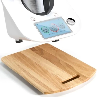 Afbeelding van Glijplank voor Thermomix TM6 TM5, snel bewegende rolplank verschuiven van hout, onderlegger plank keukenmachines, 39 x 28 2 cm