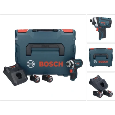 Afbeelding van Bosch GDR 12V 105 Professionele accu slagmoersleutel 12 V Nm 1/4&quot; + 2x oplaadbare 3.0 Ah lader L Boxx