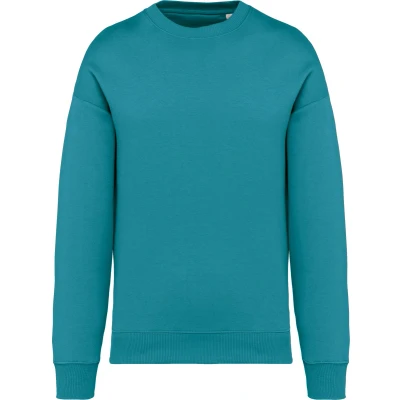 Afbeelding van Native Spirit Ecologische oversized uniseks sweater met ronde hals NS407 Adriatic Blue