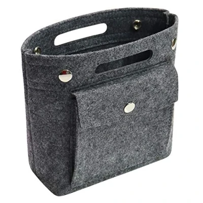 Afbeelding van Soyizom Vilt Handtas Portemonnee Organizer Liner Shaper Insert Tas in voor Speedy Neverfull NeoNoe Noe BB, Donkergrijs