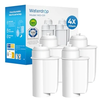 Afbeelding van Waterdrop TÜV SÜD Gecertificeerd Vervangingsfilter voor Siemens EQ 6,9 TZ70003, Vervanging Brita Intenza 1016723 575491 Bosch TCZ7003 TCZ 7003 TCZ7033 12008246, NIET Intenza+ (4)