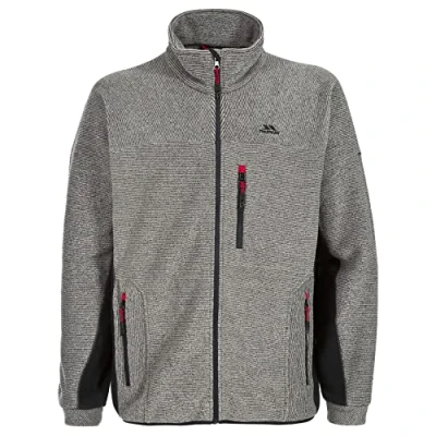 Afbeelding van Trespass Jynx Mens fleece jas in grijs en zwart