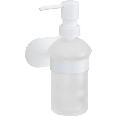 Afbeelding van Biały samoprzylepny szklany dozownik do mydła 200 ml Orea Wenko
