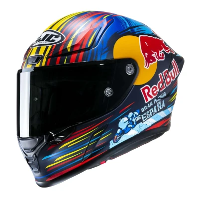 Afbeelding van HJC RPHA 1 Red Bull Jerez GP Helm, rood blauw geel, afmeting 2XL voor man
