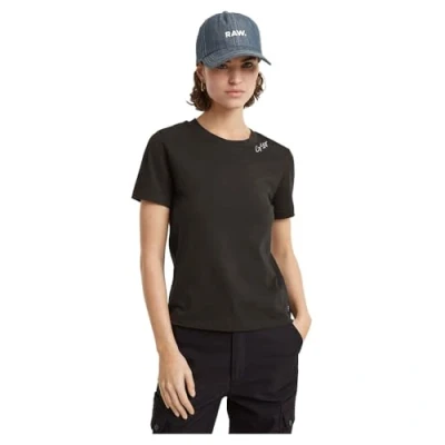 Afbeelding van G STAR Embro LOGO Tshirt basic, Dames, Maat: Small, Dk black