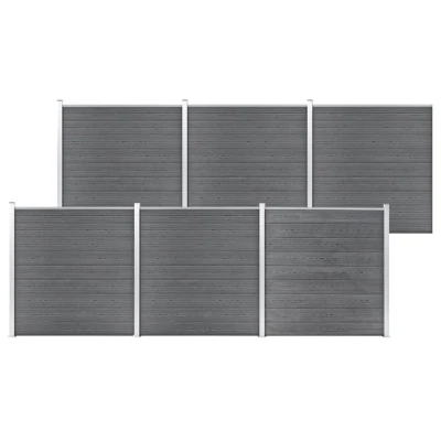 Afbeelding van Schutting 1045x186 cm HKC grijs