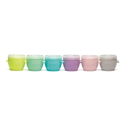 Afbeelding van melii Snap &amp; Go Babyvoeding Vriezer Opbergcontainers Snackcontainers, 2 oz/59 ml