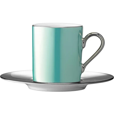 Afbeelding van Koffiekop L.S.A. Palazzo en Schotel Green 100 ml