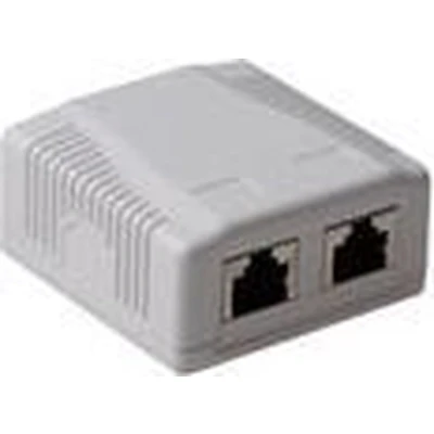 Afbeelding van ACT Modulair opbouwdoos shielded 2 voudig CAT6