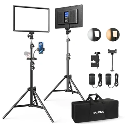 Afbeelding van RALENO LED cameravideolamp Helderheid en Kleurnauwkeurigheid voor Perfecte Verlichting