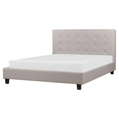 Afbeelding van ROCHELLE Tweepersoonsbed Lichtgrijs 160 x 200 cm Polyester