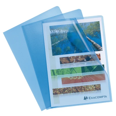 Afbeelding van PK 100 L mappen geko rrelde PP A4 blauw per 10