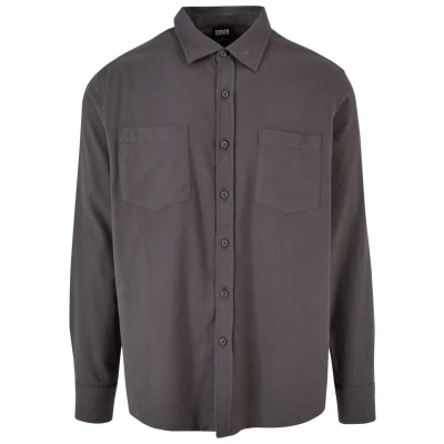 Afbeelding van Urban Classics Overhemd, Heren, Maat: XL, darkshadow