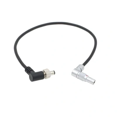 Afbeelding van HangTon Gedraaide rechte hoek 0B 2 Pin naar vergrendeling DC vat stroomkabel voor Z Cam E2 F6 S6 F8 Camera Atomos Shogun Flame, Inferno, Ninja V Monitor
