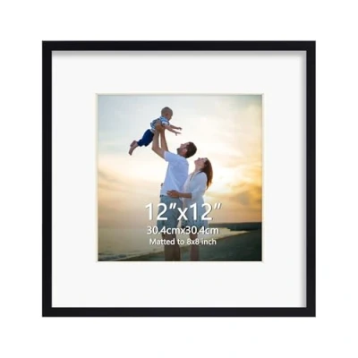 Afbeelding van EYMPEU Fotolijst 30 x cm, zonder wit karton, frame 20 met zwarte lijst, geschikt voor huisdecoratie, 1 stuk