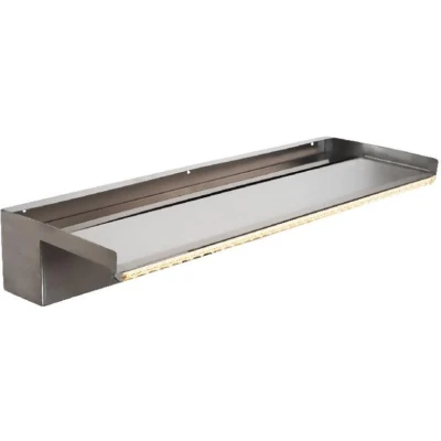 Afbeelding van Heissner waterval element roestvrij staal met LED, 60 cm