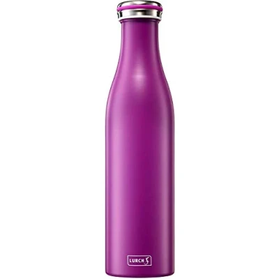 Afbeelding van Lurch 240860 thermosfles voor warme en koude dranken van dubbelwandig roestvrij staal, 0,75 l, paars