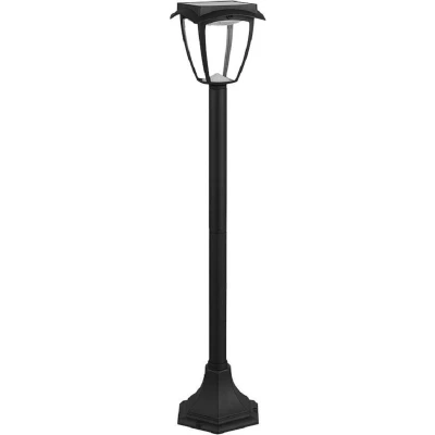 Afbeelding van V TAC VT 984 Sokkellamp op zonne energie 2W 110 Lumen 3000K+6000K Mat Zwart IP65