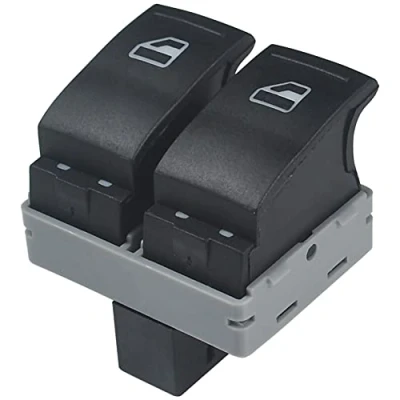 Afbeelding van KASturbo Elektrische Raambediening Schakelaar Knop 7E0959855A, Auto voor Transporter T5 T6 2005 2009 Driver Side