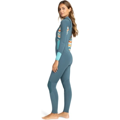 Afbeelding van 2025 Roxy Dames Swell Series 4/3mm Borst Ritssluiting Wetsuit ERJW1031